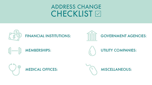 Change Of Address Checklist